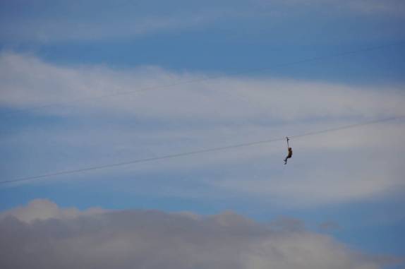 A famosa tirolesa dos 1.200 metros, na Chapada das Mesas, região de Carolina - MA